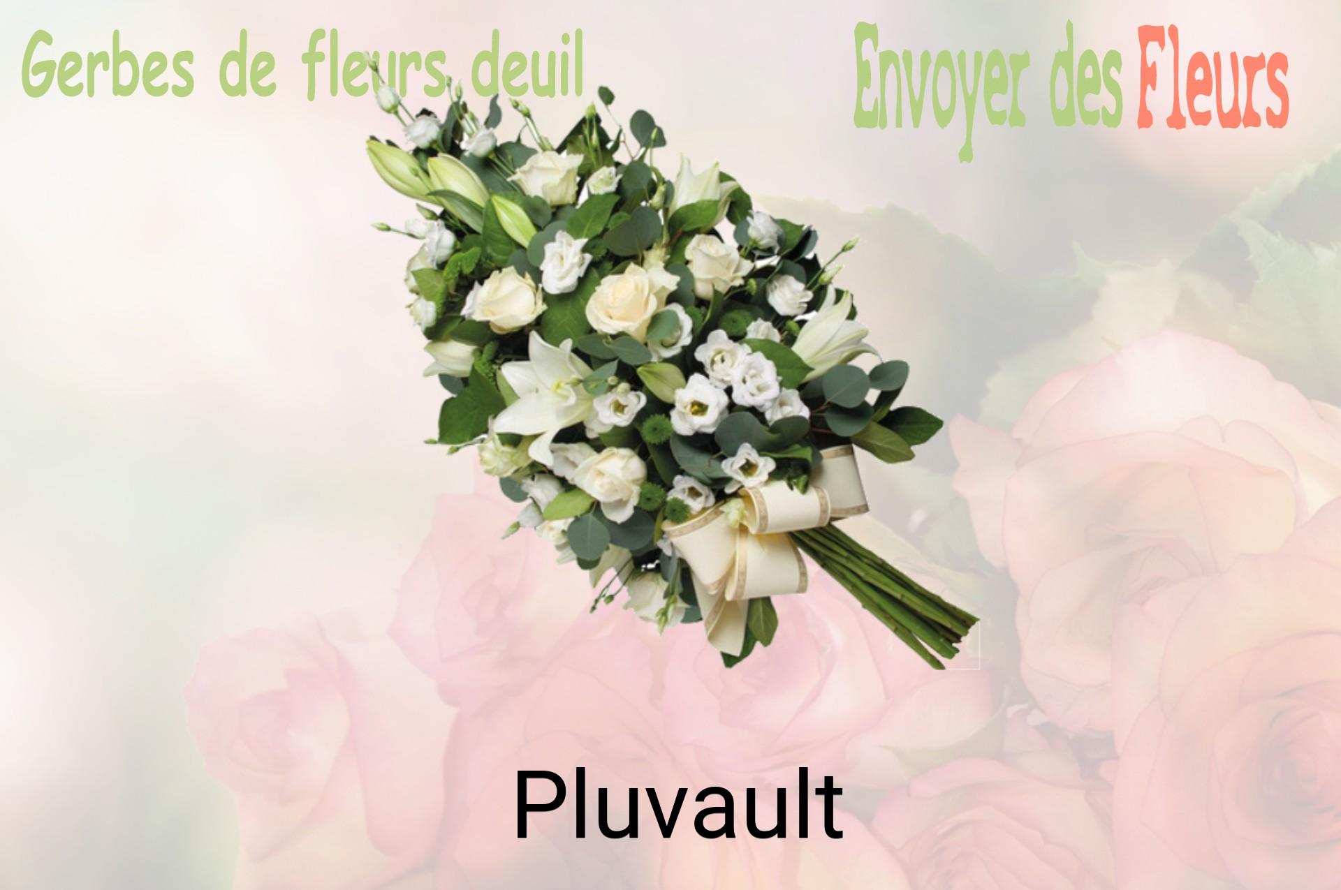 Gerbe de fleurs de deuil livrée à Pluvault